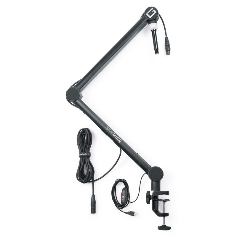 Микрофонная стойка-пантограф Gator Frameworks GFWMICBCBM4000 Professional Desktop Mic Boom Stand with Led Light